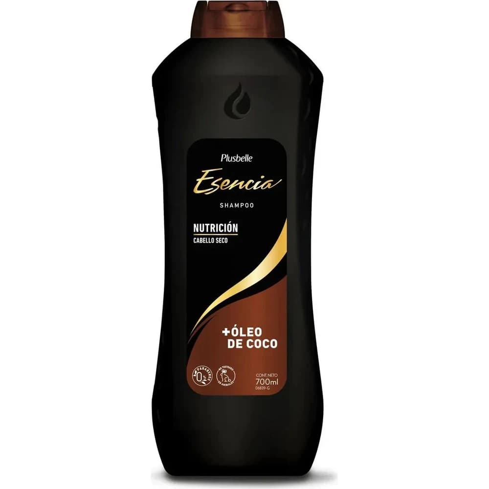 Shampoo de Tocador Plusbelle Esencia Cabello Seco 700 ml
