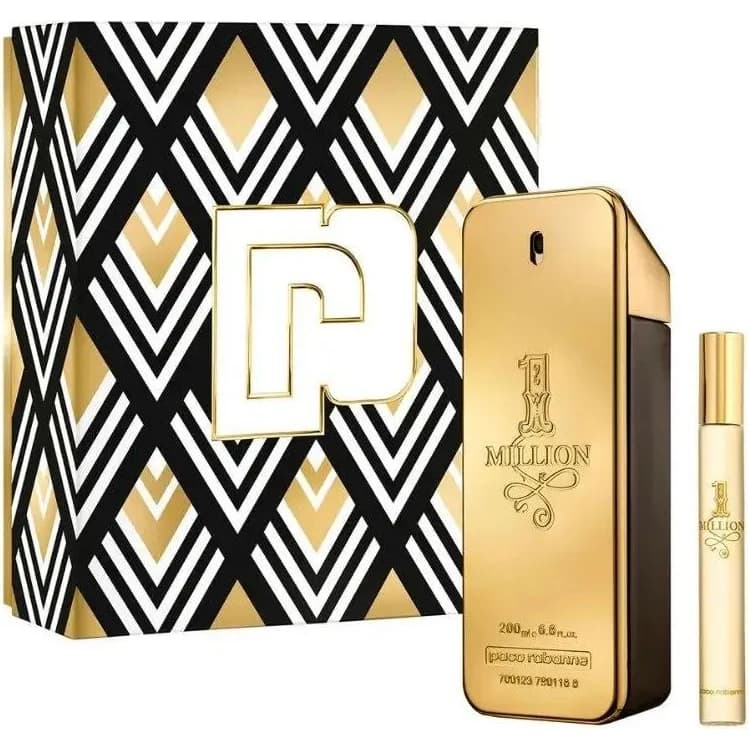 Perfume 1 Million Paco Rabanne EDT 200 ml + Miniatura