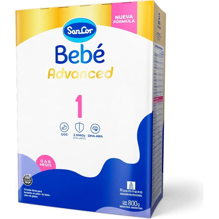 Fórmula Infantil Sancor Bebé 1 Advanced Estuche 800 g