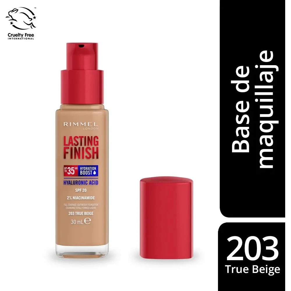 Base de Maquillaje Rimmel Lasting Finish Hidratante Tono 203