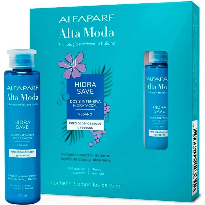 Acondicionador Ampolla Hidratante Alta Moda 3x15 ml