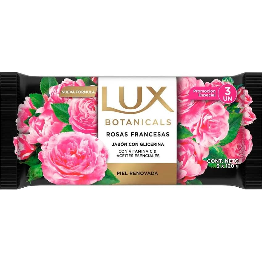 Jabón Lux Rosas Francesas Pack x3 120 g