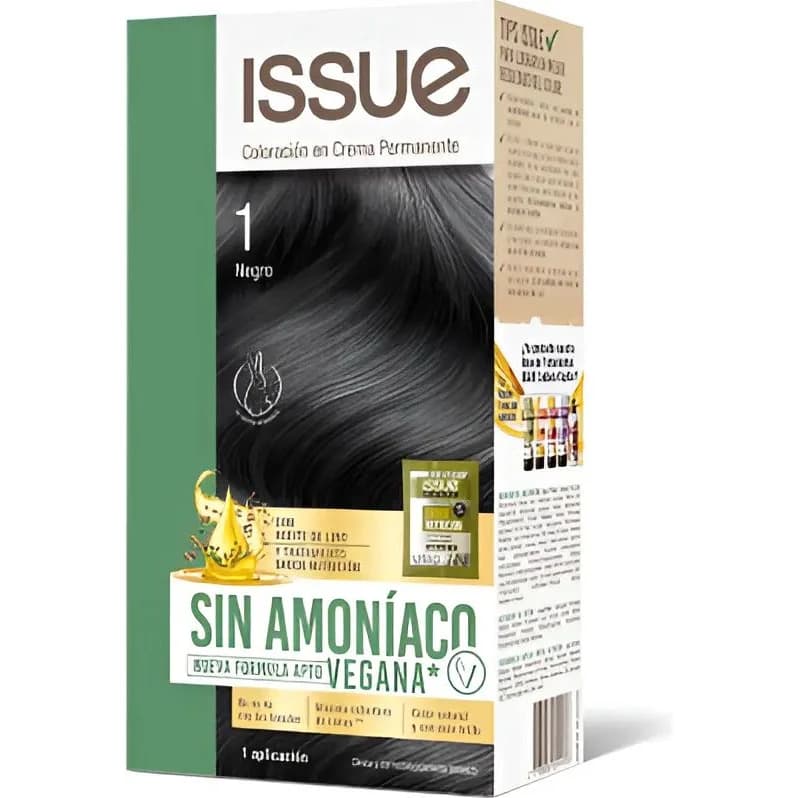 Tintura Capilar Vegetal Issue Tono N1 Sin Amoníaco