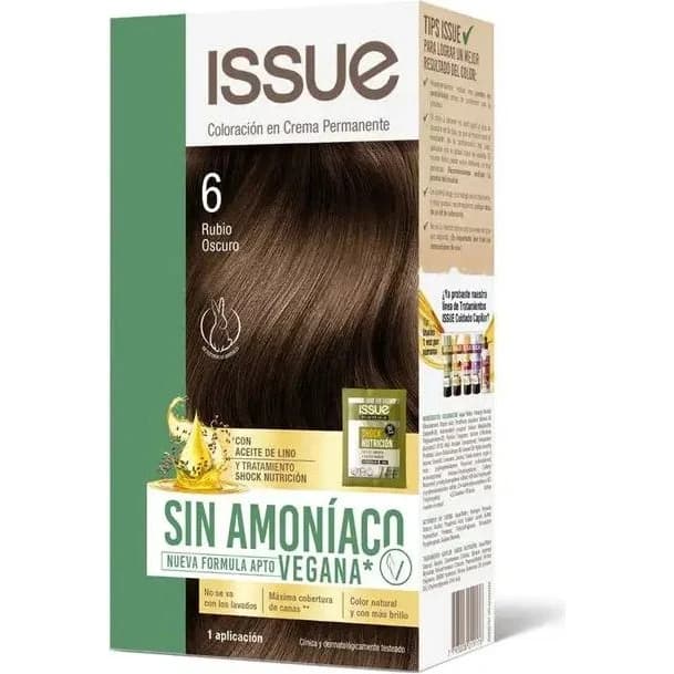 Tintura Capilar Issue sin Amoníaco Vegetal Tono N°6
