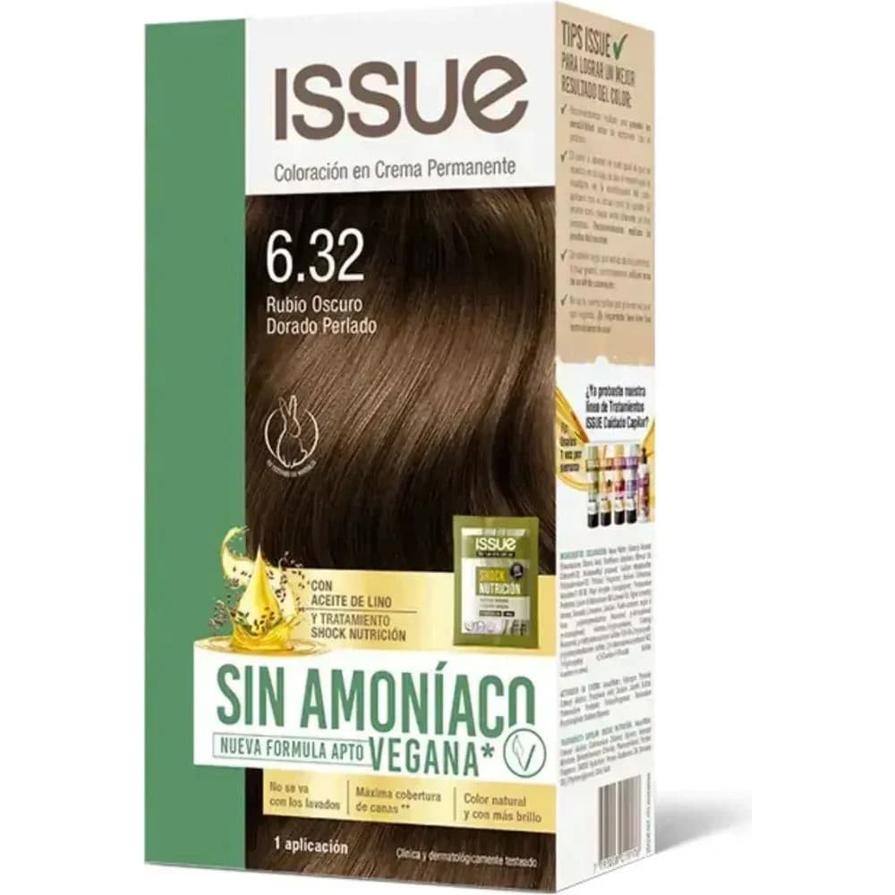 Tintura Capilar Vegetal Issue Tono 6.32 sin Amoníaco