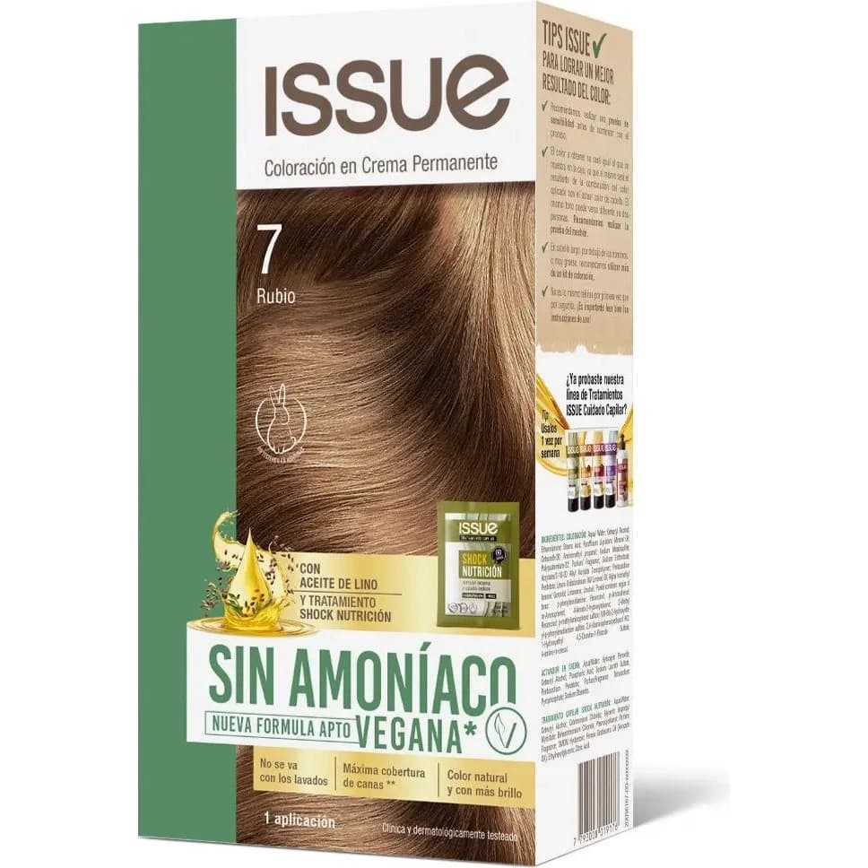 Tintura Capilar Issue Vegetal Sin Amoníaco Tono 7