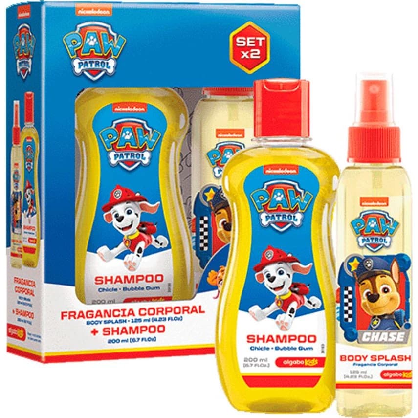 Set Paw Patrol Algabo Body Splash 125 ml + Shampoo 200 ml