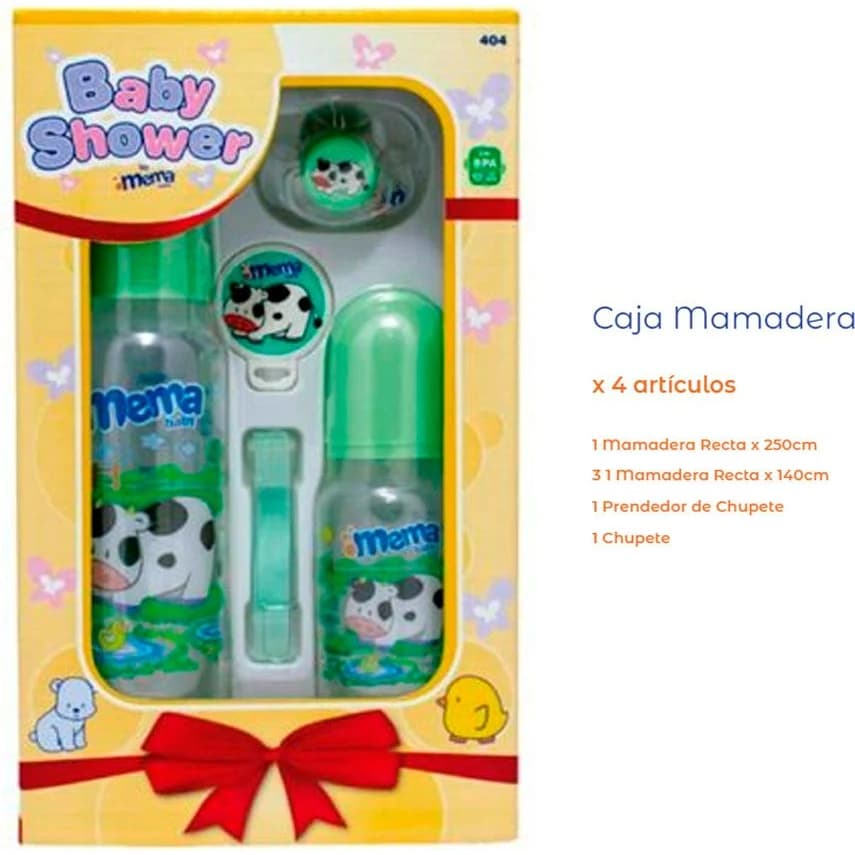 Set de Accesorios para Bebé Mema Caja Verde