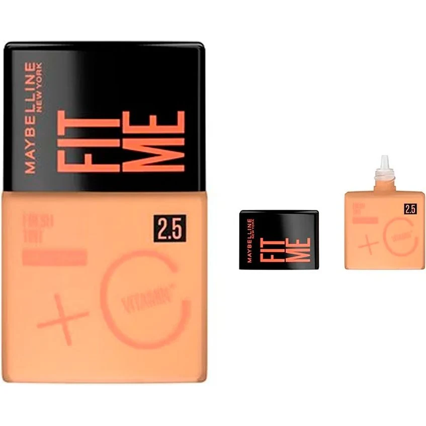 Base de Maquillaje Maybelline Fit Me Fresh Vit C FPS50 Tono 2.5