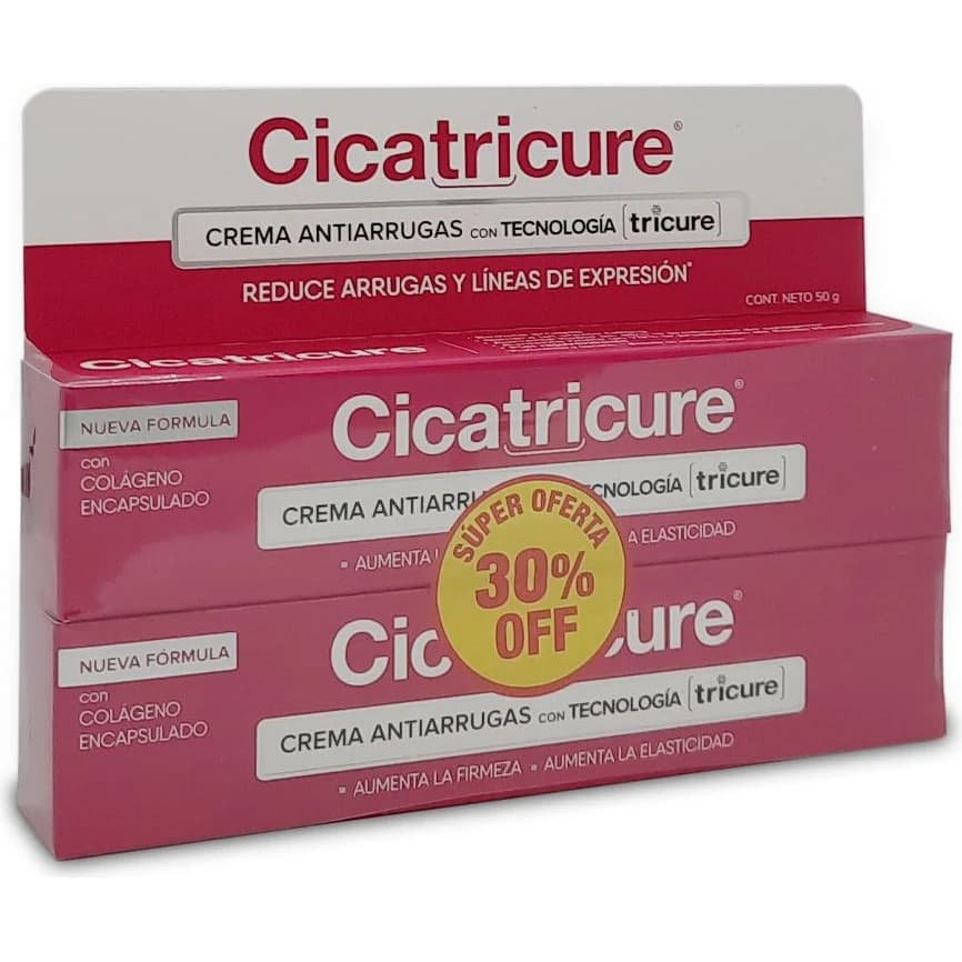 Crema Cicatrices Cicatricure Tricolágeno 2 Pack 60 ml