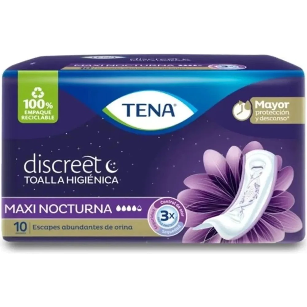 Apósitos para Incontinencia TENA Discreet Maxi Night x 10
