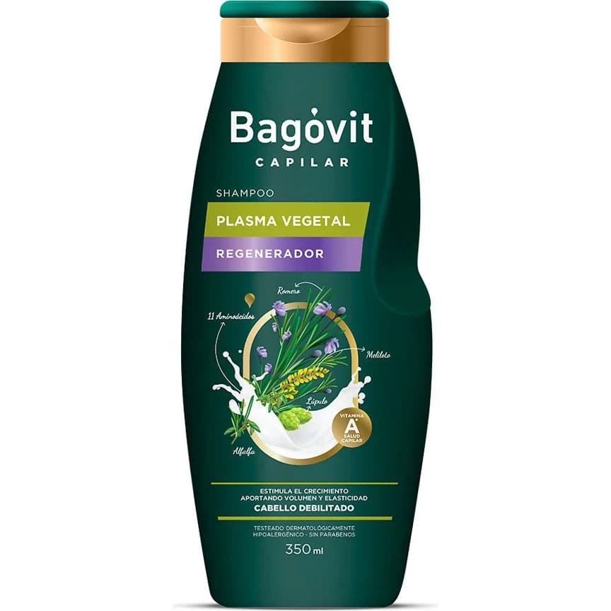 Shampoo Bagovit Capilar Plasma Vegetal 350 ml