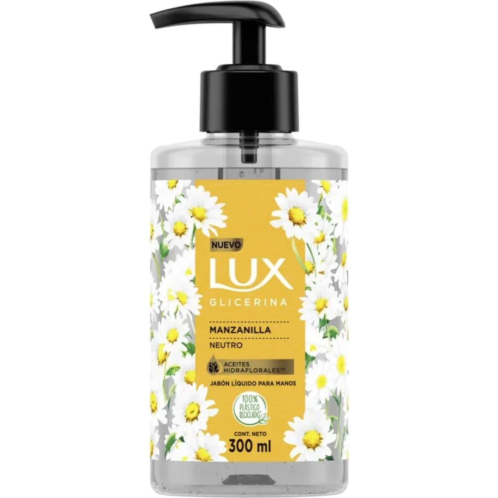 Jabón Líquido Lux Glicerina Manzana 300 ml