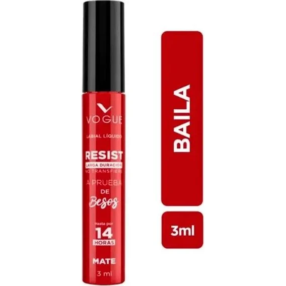 Labial Líquido Vogue Resist Tono Baila