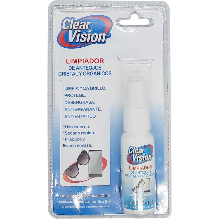 Clear Vision Limpia Anteojos Spray 25 ml