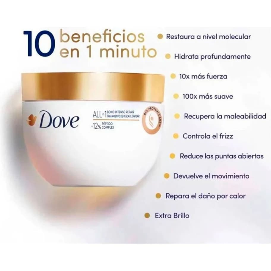 Máscara Dove Bond Intensivo Reparador 250 ml