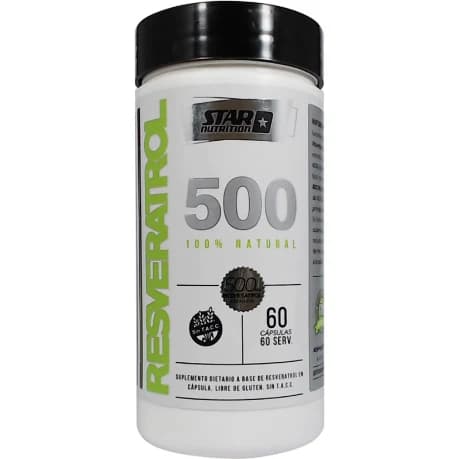 Suplemento Dietario Star Nutrition Resveratrol 500 x 60 Cápsulas