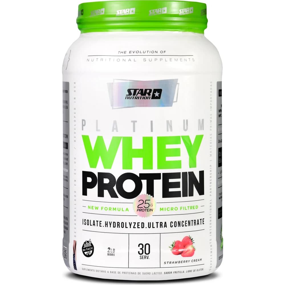 Star Nutrition Platinum Whey Protein Frutilla 2 lb