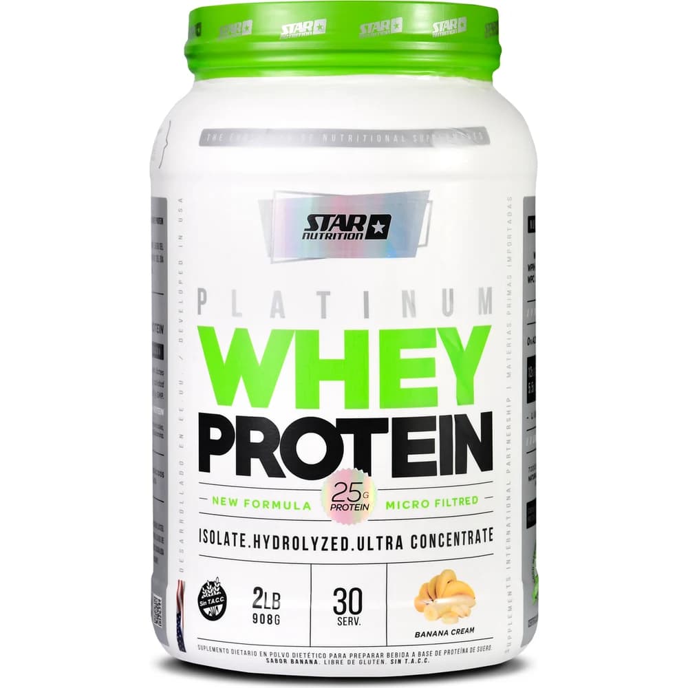 Star Nutrition Platinum Whey Protein Banana 2 lb