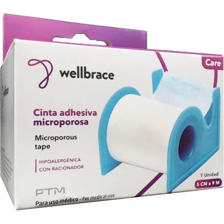 Cinta Microporosa Wellbrace 5 cm Individual