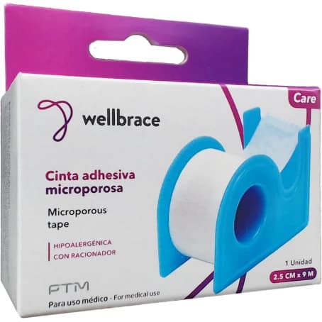 Cinta Microporosa Wellbrace 2,5 cm ADH Individual