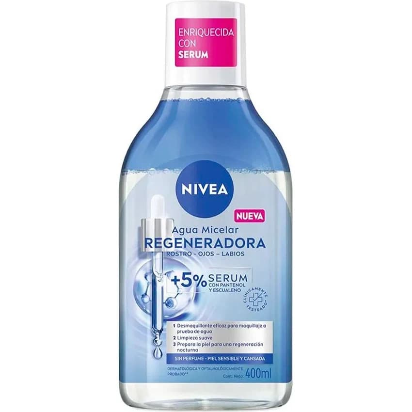 Agua Micelar Bifásica Regeneradora Nivea con Sérum 400 ml