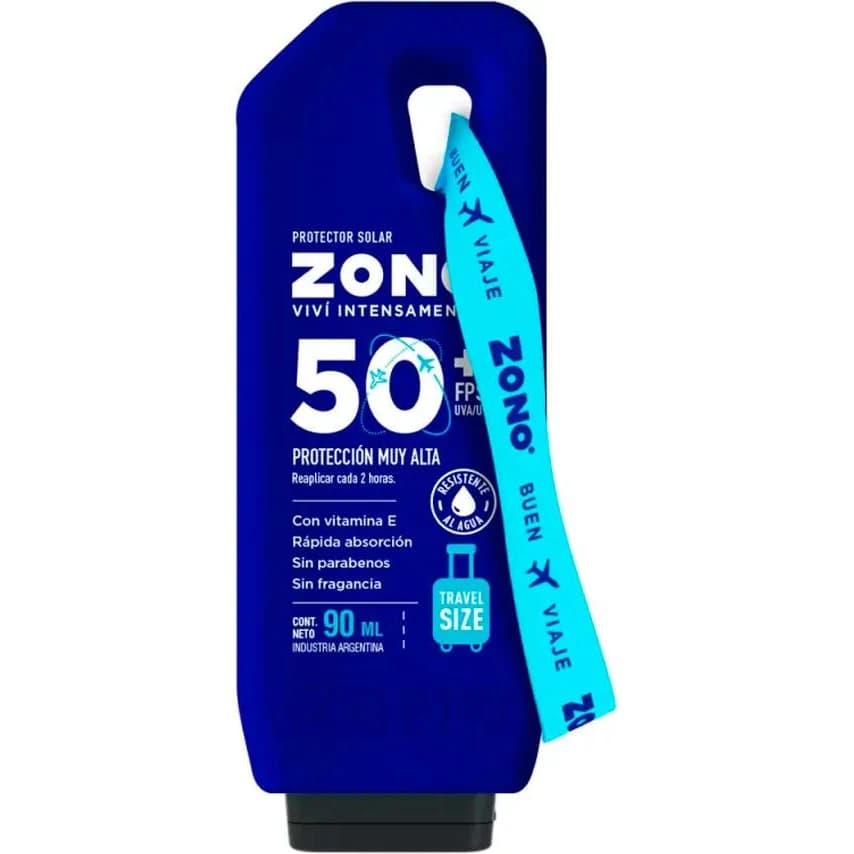 Protector Solar Zono Travel Size FPS 50+ Loción 90 ml