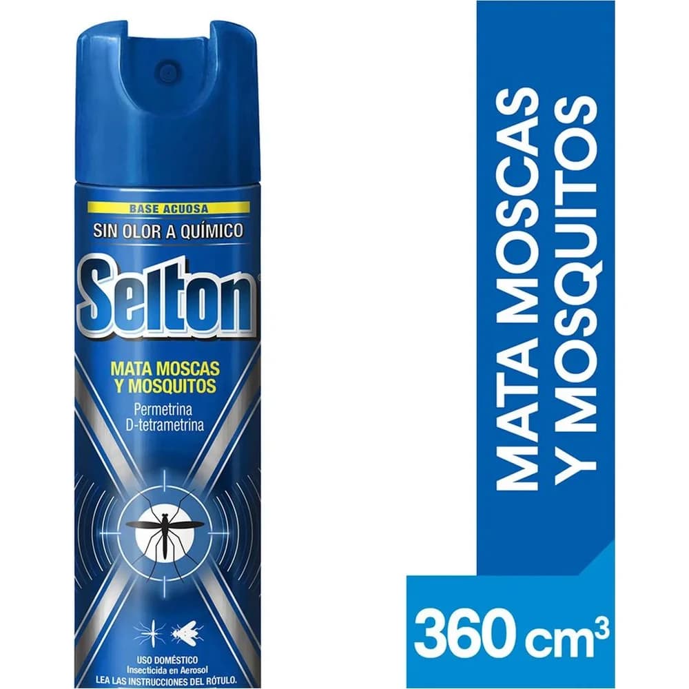 Insecticida Selton Azul Sin Olor Pack x6 x 360 ml