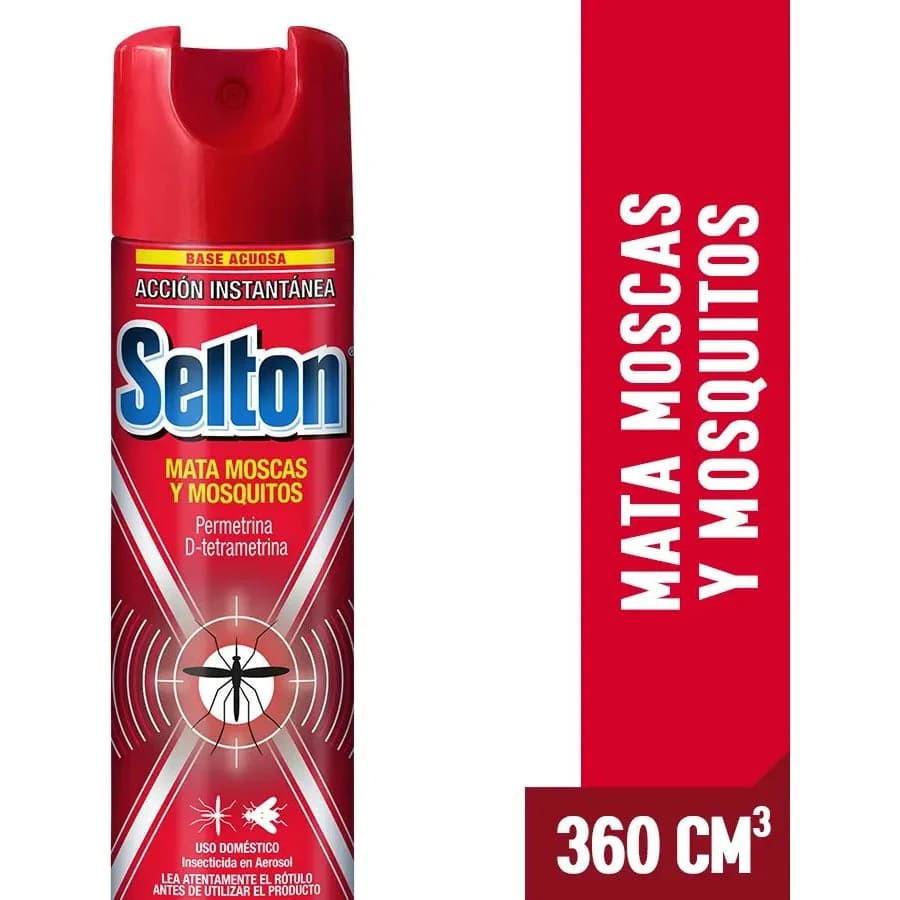 Insecticida Selton Rojo Acción Instantánea 6 x 360 ml