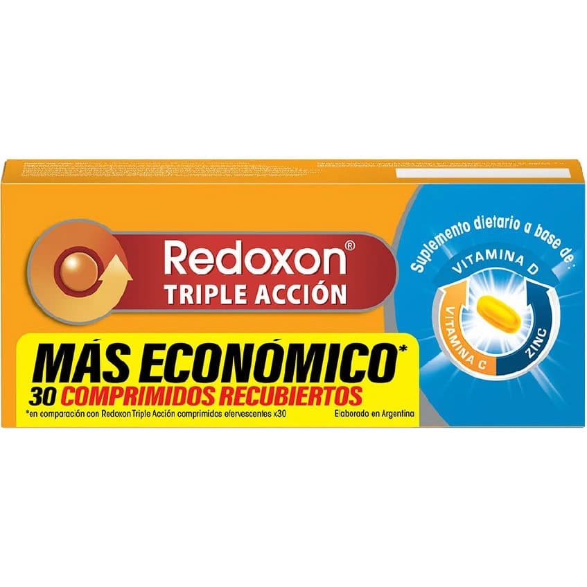 Redoxon Triple Acción 1 g x 30 Comprimidos Recubiertos