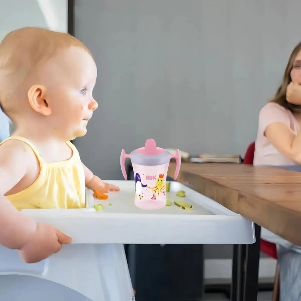 Vaso Entrenador NUK Trainer Cup Pingüino Rosa