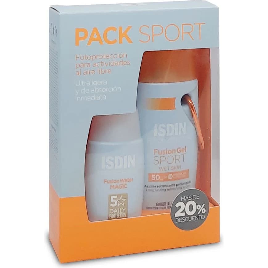 Protector Solar Isdin Sport Pack Gel 100 ml + Fusion Water Magnetic 50 ml