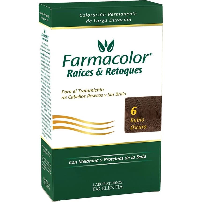 Tintura Capilar Farmacolor Raíces Retoque Tono 6