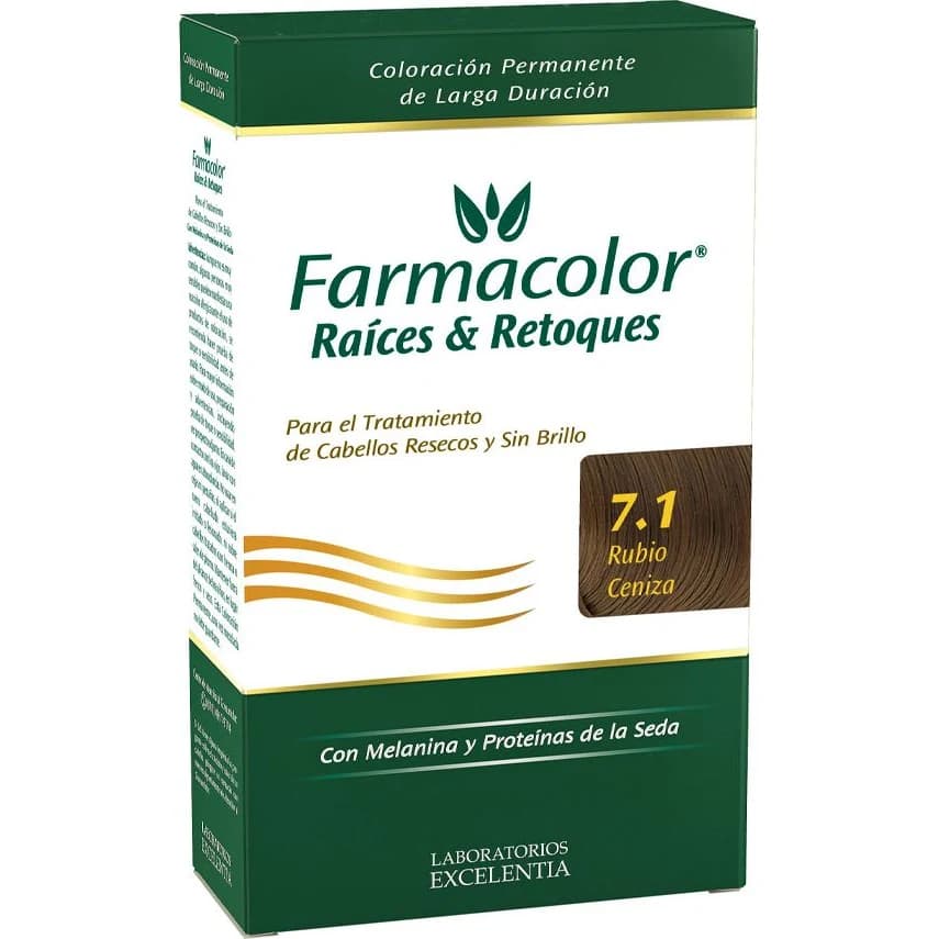 Tintura Capilar Farmacolor Raíces Tono 7.1
