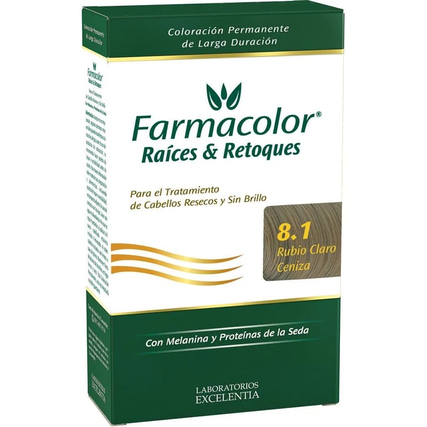 Tintura Capilar Farmacolor Raíces Tono 8.1