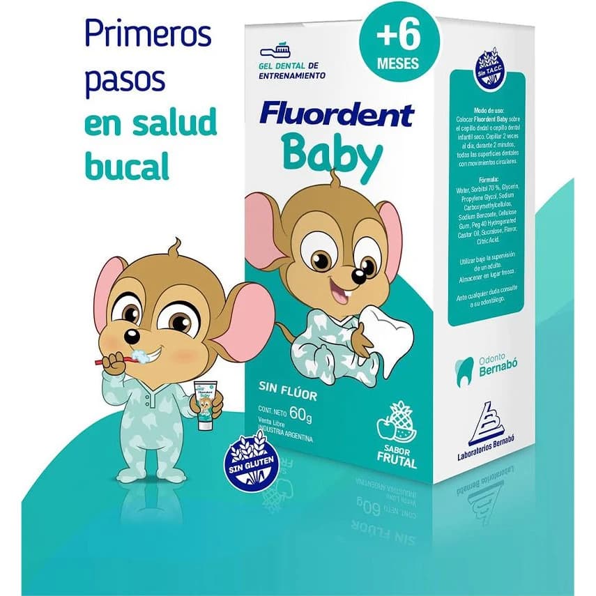 Crema Dental Fluordent Baby 60 g