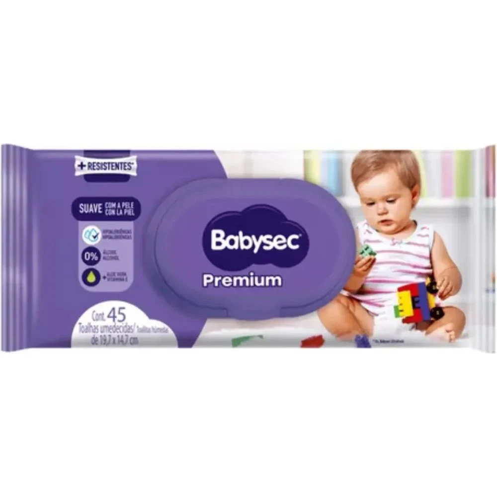 Toallas Húmedas Babysec Premium 45 unidades