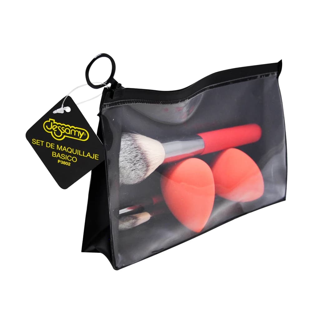 Set de Maquillaje Básico Jessamy con Brochas y Esponjas