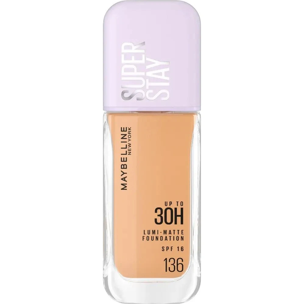 Base de Maquillaje Maybelline Superstay Lumi Matte Tono 136