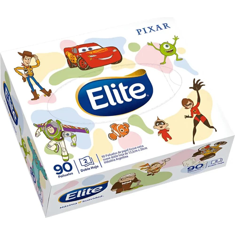 Pañuelos Descartables Elite Box Disney x 90
