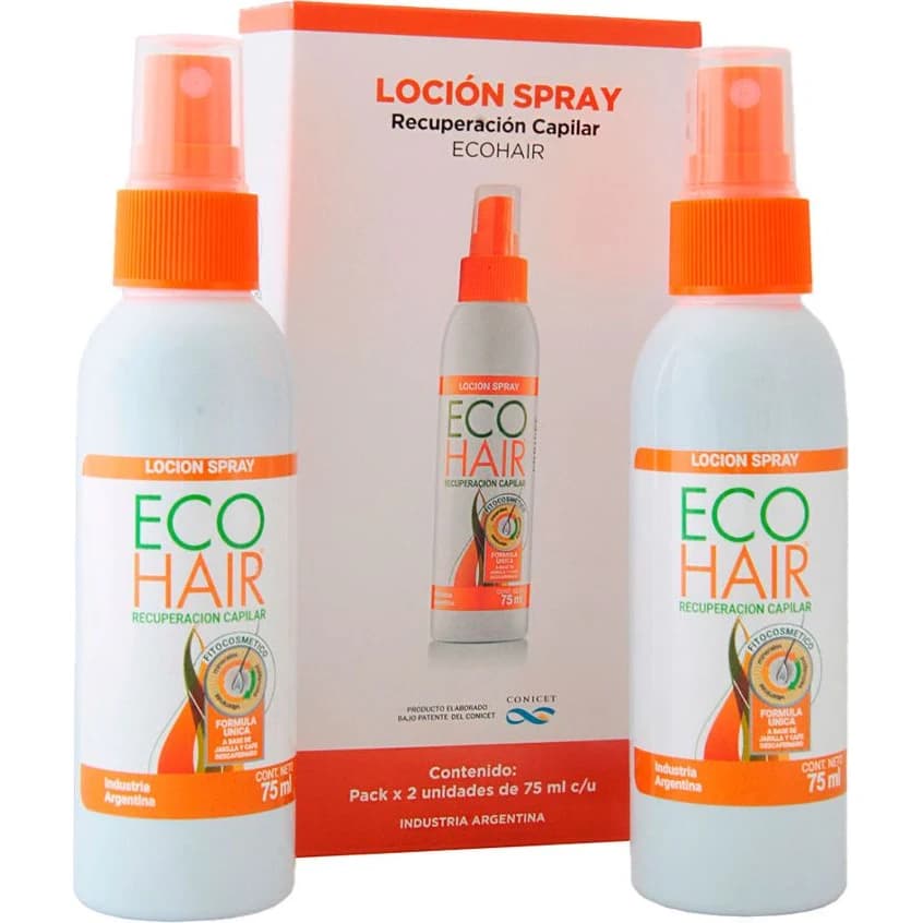 Loción Ecohair Recuperación Capilar Pack 2 x 75 ml