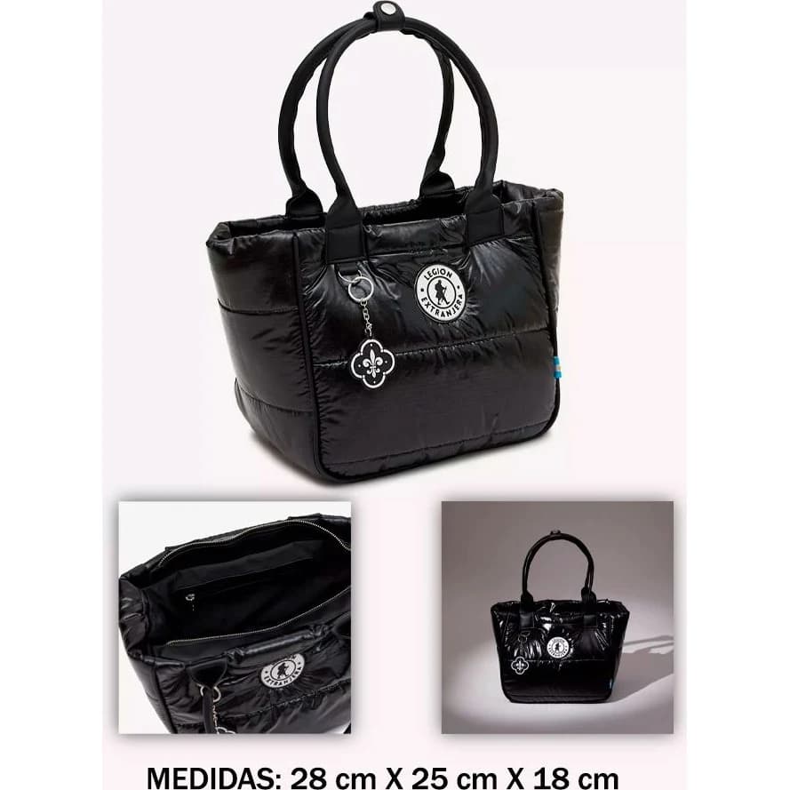Campera Puffer Legion Tote Negra