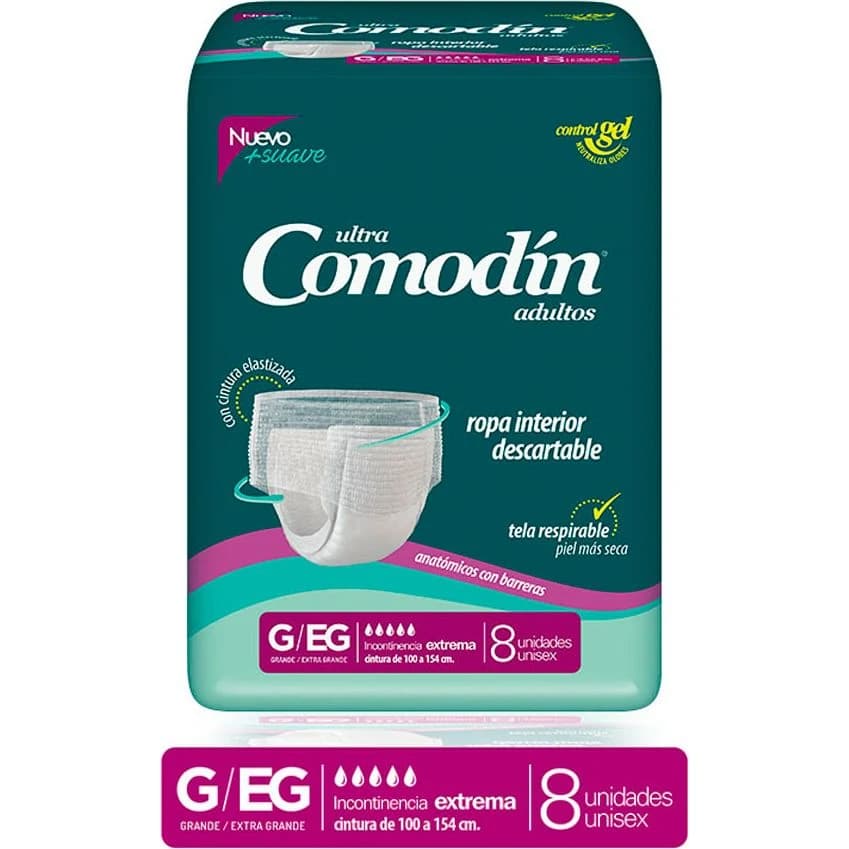 Comodín Ropa Interior Talle G/EG Pack 8 Unidades