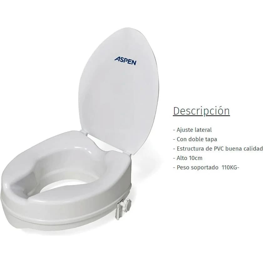 Adaptador de Inodoro Aspen Eleva con Tapa