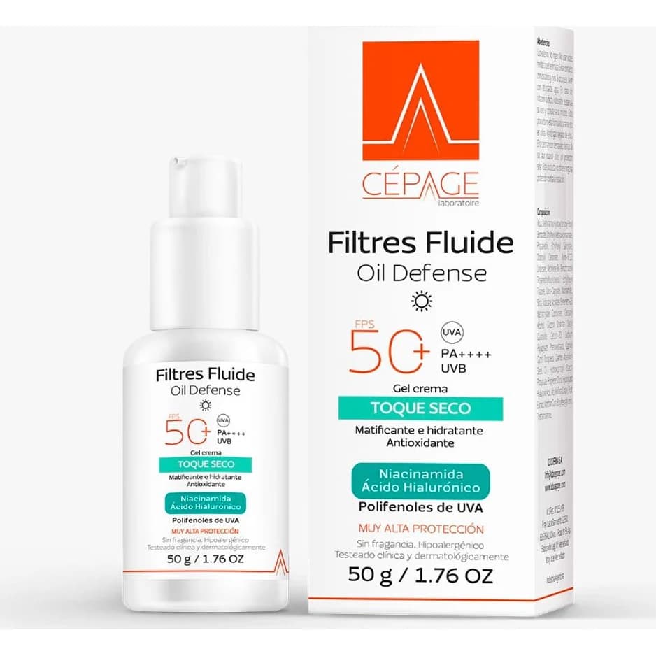 Filtres Fluid Oil Defense FPS 50+ 50 ml