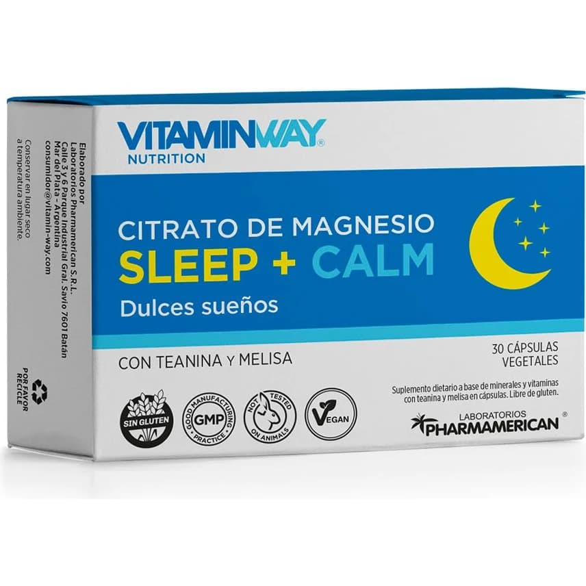 Vitamin Way Citrato de Magnesio Sleep+Calm x 30 Cápsulas