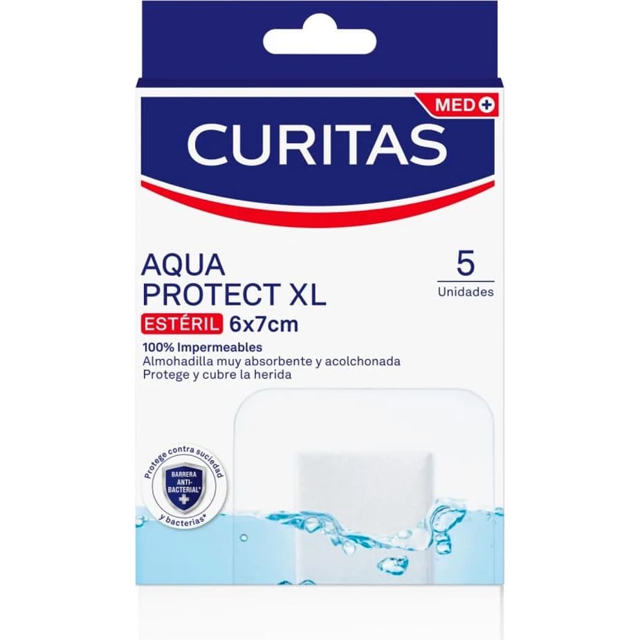 Apósito Adhesivo Curitas Aqua Protect XL Pack 5 Unidades