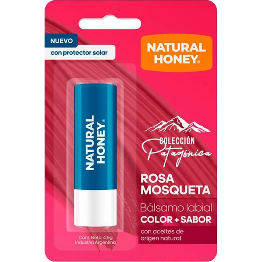 Bálsamo Labial Natural Honey FPS 35 Rosa Mosqueta