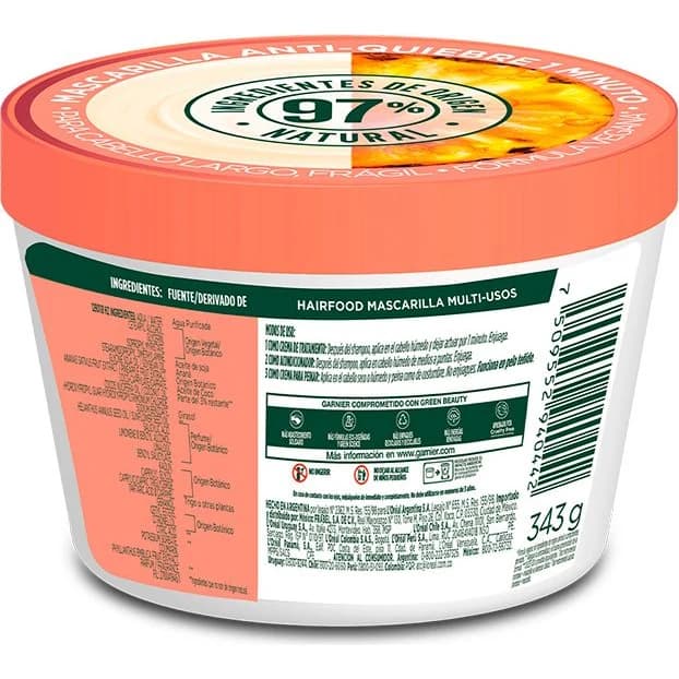 Acondicionador Garnier Fructis Treat Piña 350 ml