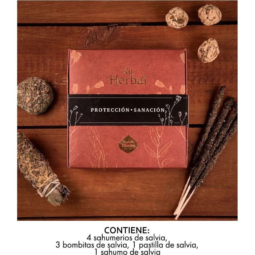 Kit Herbal Sagrada Madre Protección y Sanación 9 Unidades